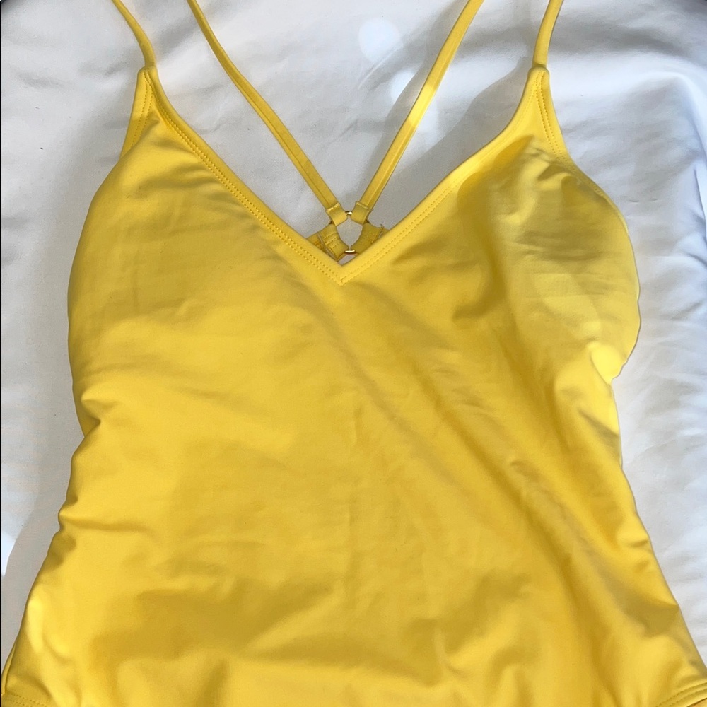 Shade & Shore Yellow Swim Suit
